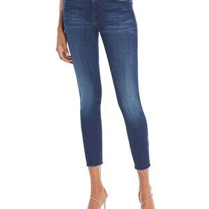 Mother High Waisted Looker Ankle Fray Skinny Jeans Size 29